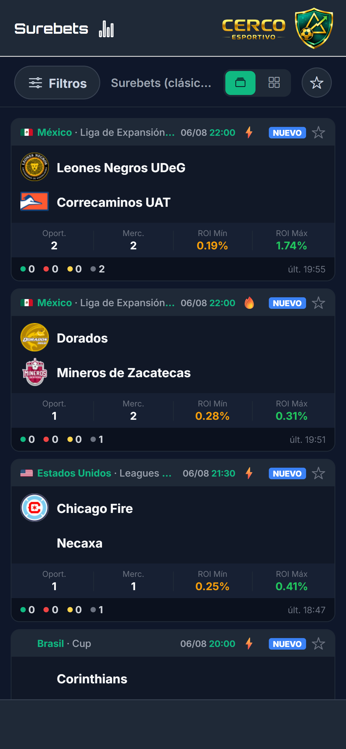 Feed de Cerco en tarjetas en el móvil, una oportunidad a la vez